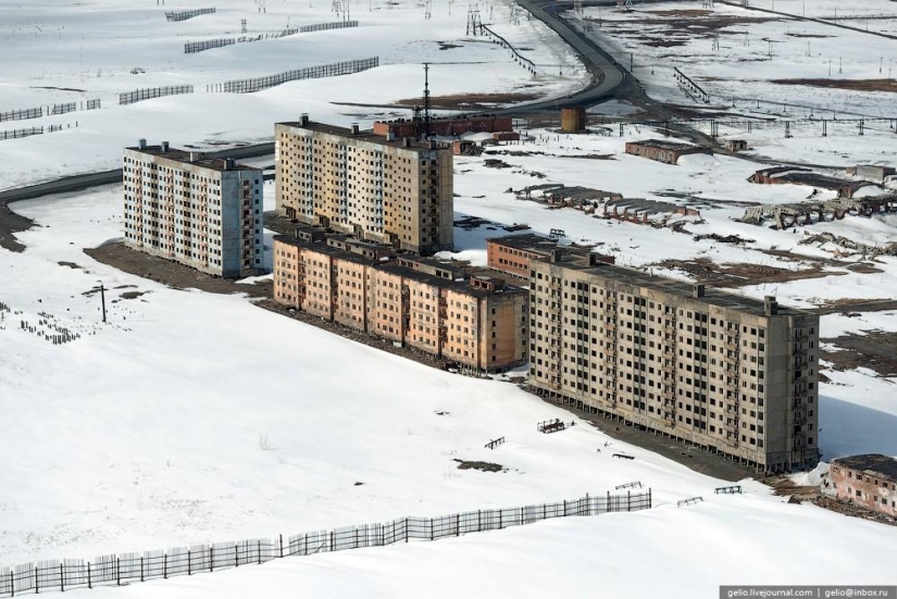 Norilsk y Dudinka desde arriba