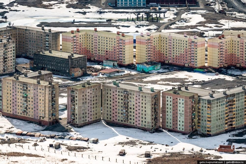 Norilsk y Dudinka desde arriba