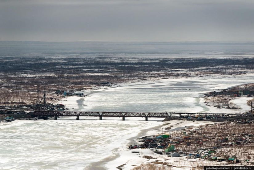 Norilsk y Dudinka desde arriba