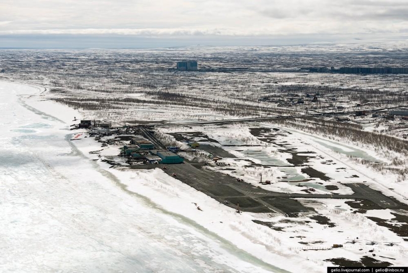 Norilsk y Dudinka desde arriba