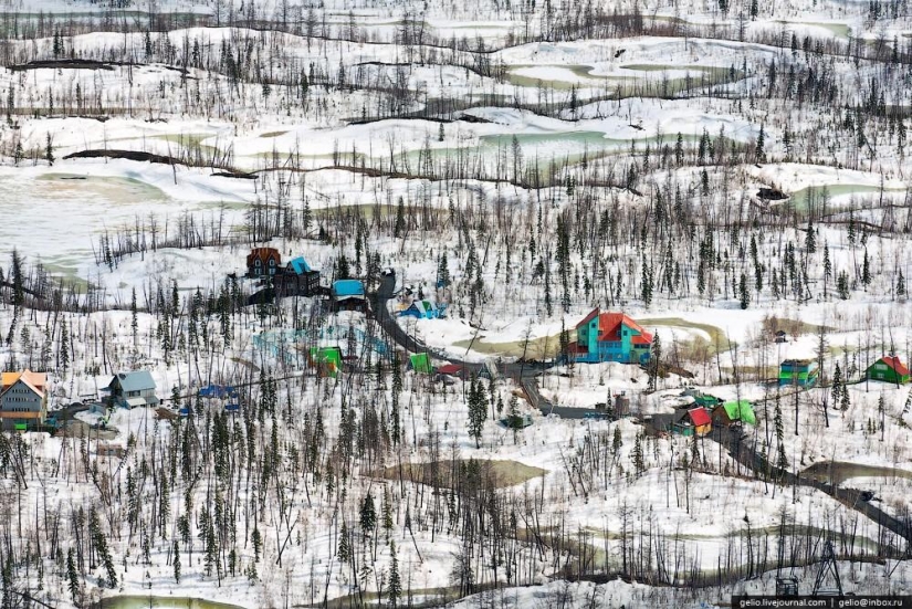 Norilsk y Dudinka desde arriba