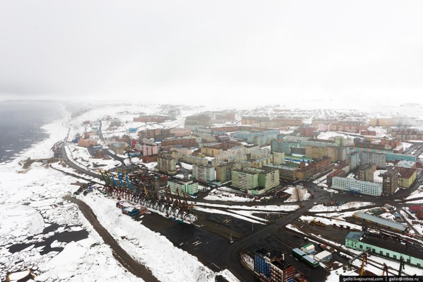 Norilsk y Dudinka desde arriba