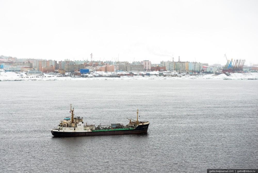 Norilsk y Dudinka desde arriba