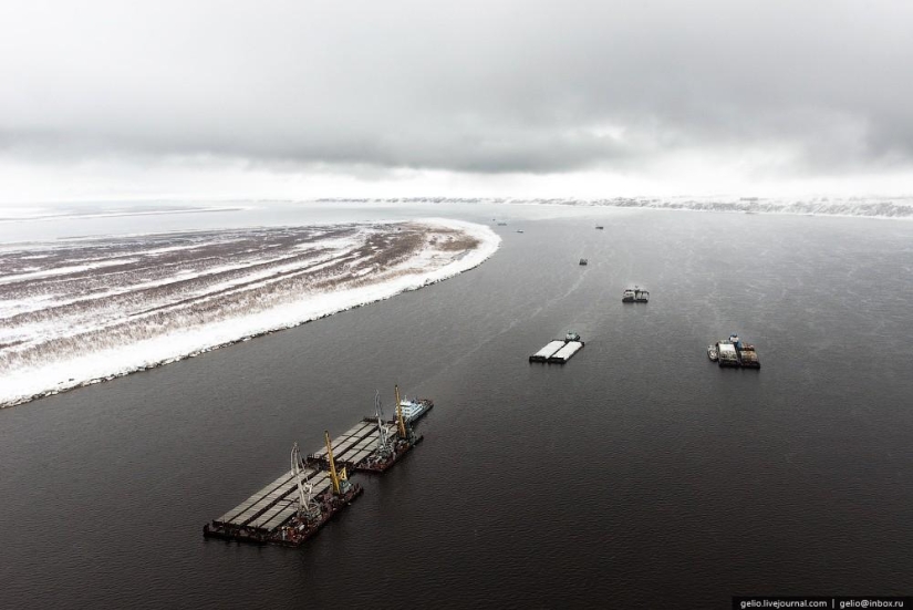 Norilsk y Dudinka desde arriba