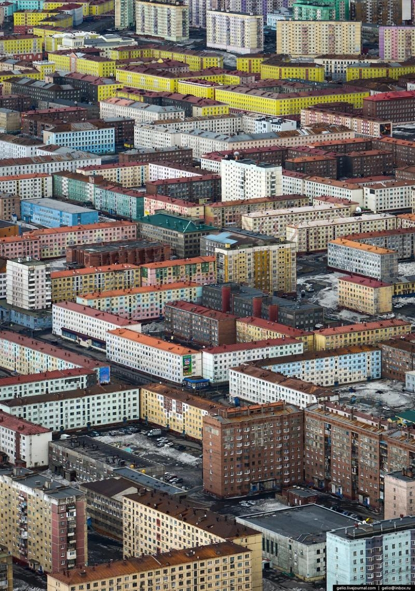 Norilsk y Dudinka desde arriba