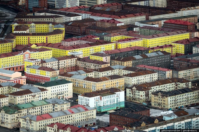 Norilsk y Dudinka desde arriba