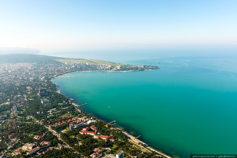 Novorossiysk and Gelendzhik from a height