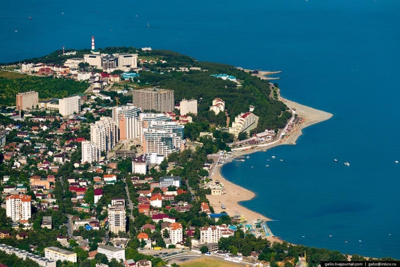 Novorossiysk and Gelendzhik from a height