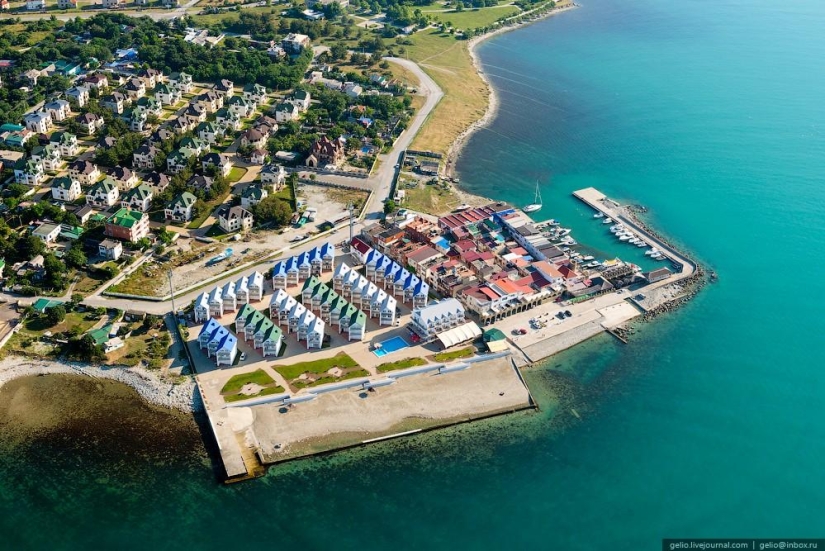 Novorossiysk and Gelendzhik from a height