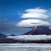 Nubes en Kamchatka que parecen un OVNI