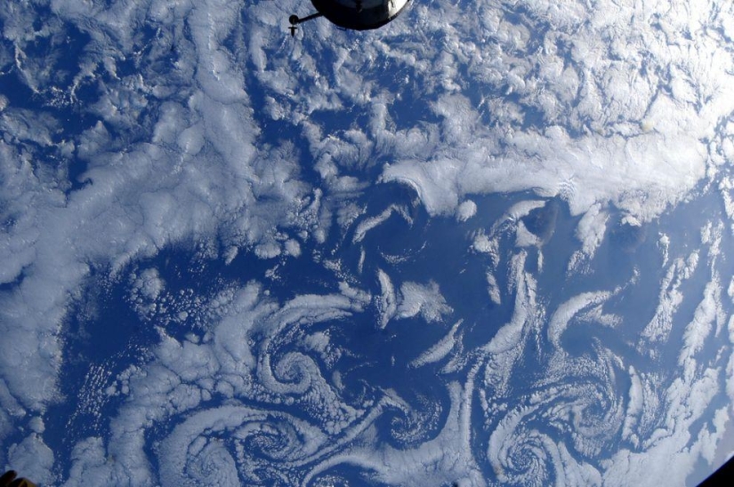 Nubes: Vista desde el espacio