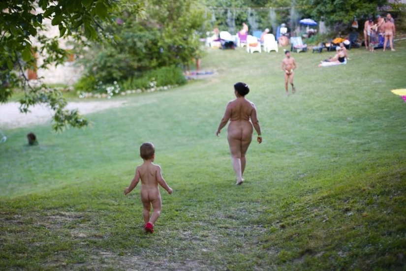 Nudist gathering in Italy