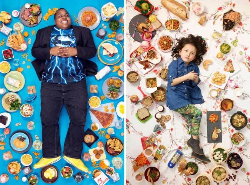Nuestro pan de cada día: increíble fotografía de Gregg Segal en la dieta de los niños de diferentes Naciones