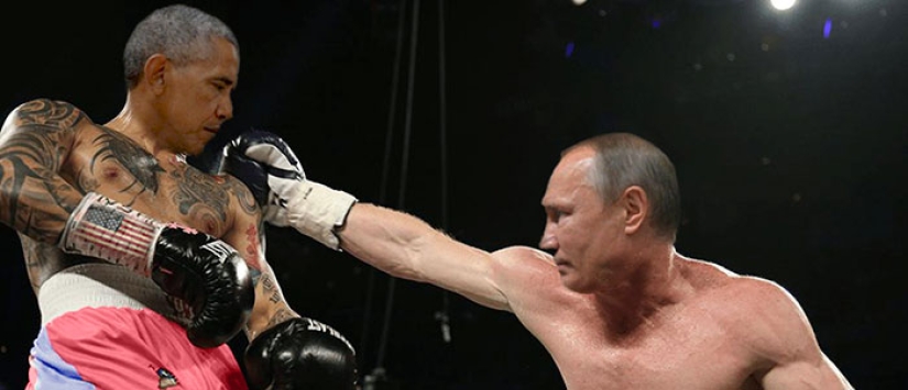 Obama's Scathing look at Putin was at the center of the photojab battle