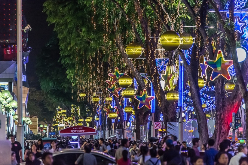 Ochard Road: cómo se ve la calle más famosa de Singapur antes de Navidad y Año Nuevo