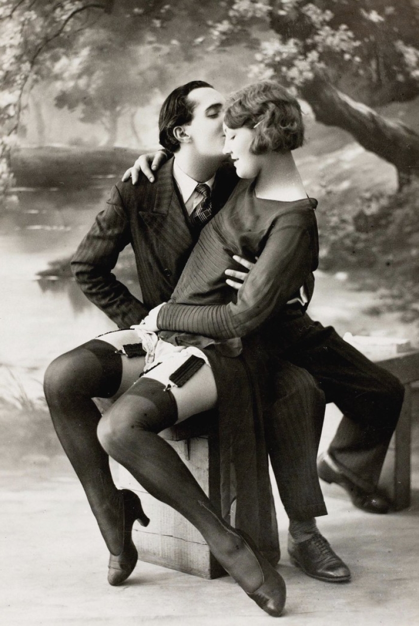 Oh, the times! O mores! Looked like erotic postcards in the 20s