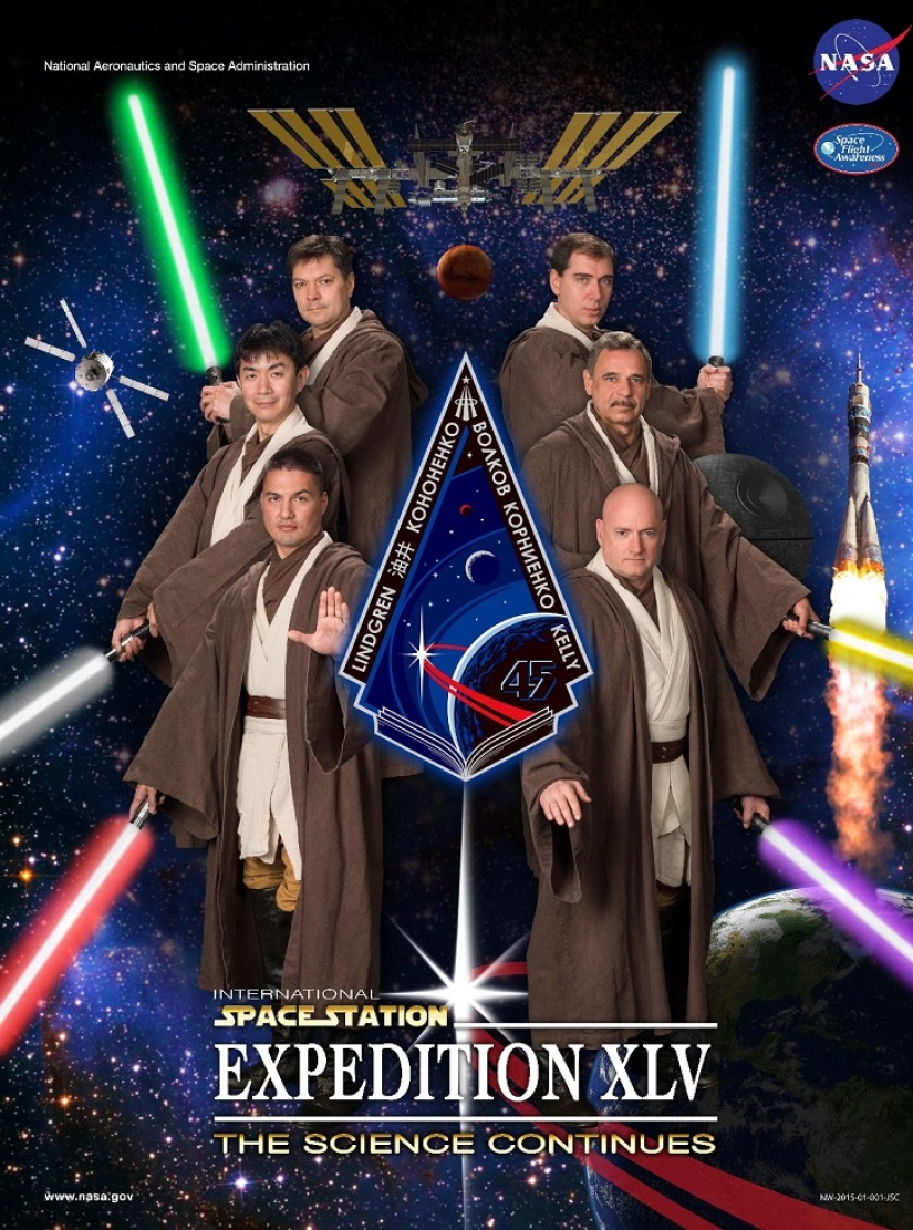 Olvídate de Star Wars... ¡Estos son carteles de la misión ISS!