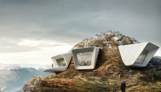 Only mountains can be better than mountains: a museum overlooking the famous Alpine peaks