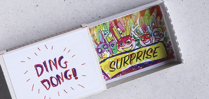 Open it and find out: matchboxes with a surprise