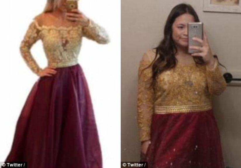 Ordering a prom dress online: expectation and reality