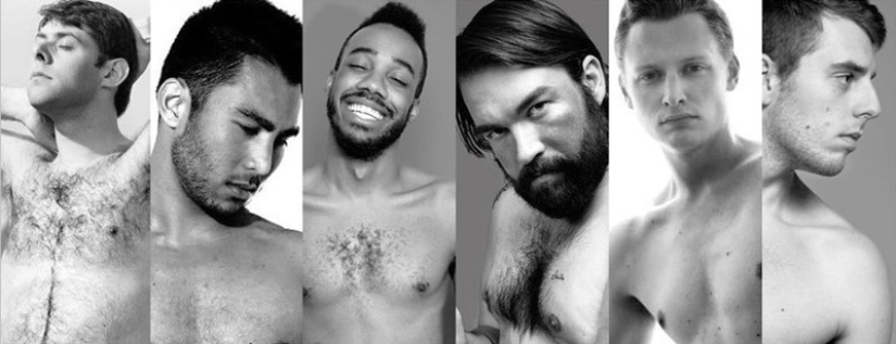 Ordinary men tried on Calvin Klein underwear