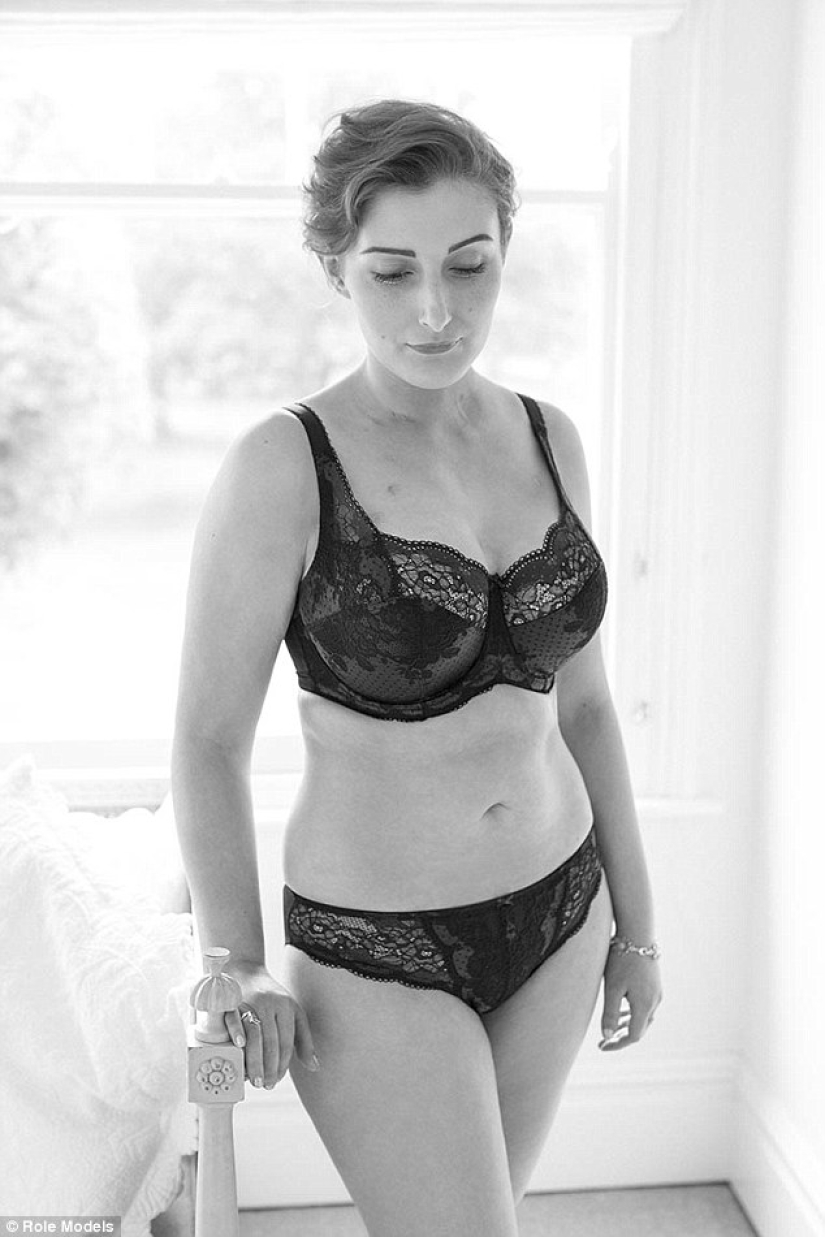 Ordinary women have become models in underwear ads