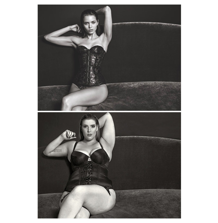 Ordinary women with curvy shapes have recreated fashion advertising, and that's fine