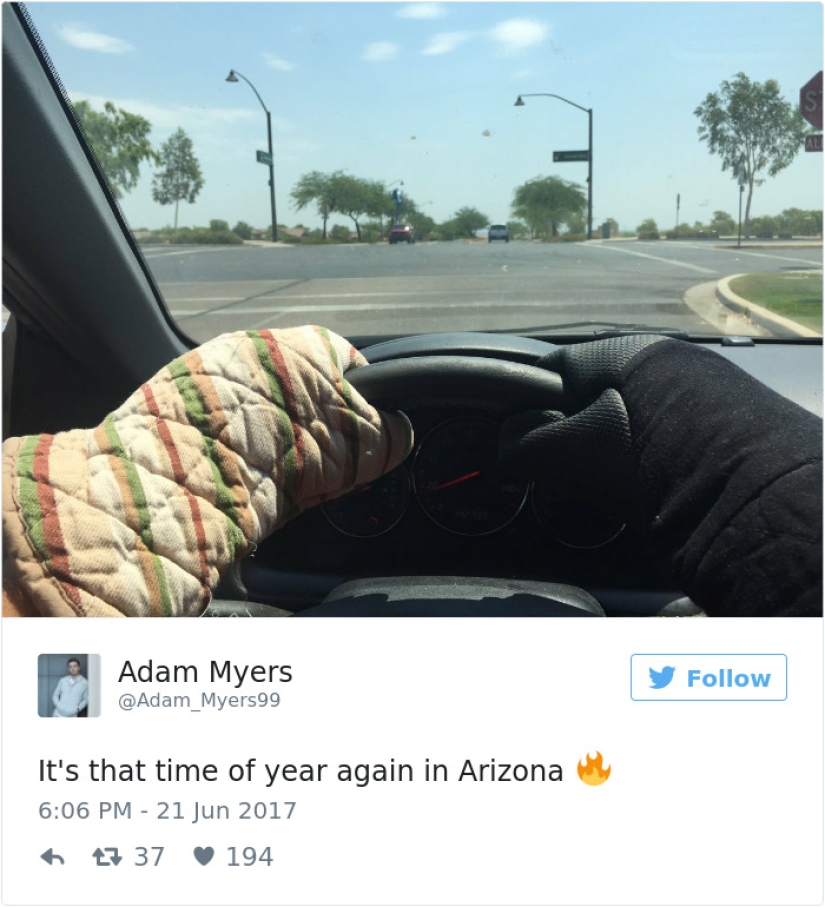 Our summer has gone to Arizona: Americans post photos of how everything melts around