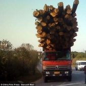 Overloaded transport in China