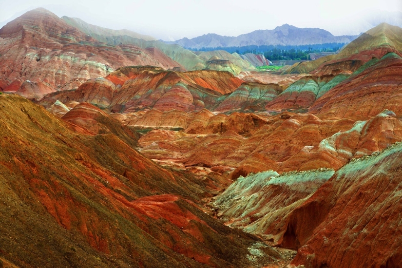 Paisaje de Denxia - montañas de colores de China