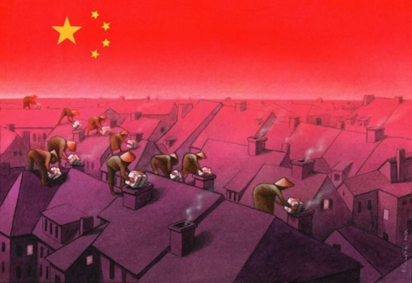 Parece que nuestro mundo se ha vuelto loco: 22 caricaturas cáusticas de Pavel Kuchinsky