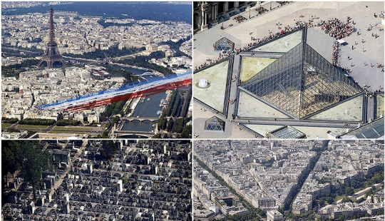 Paris from a bird&#39;s eye view