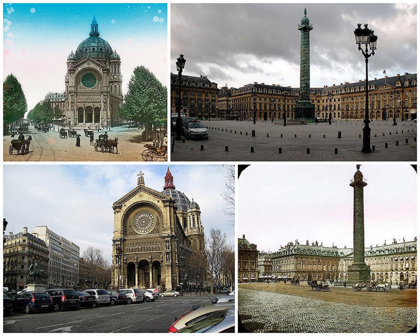 Paris then and now
