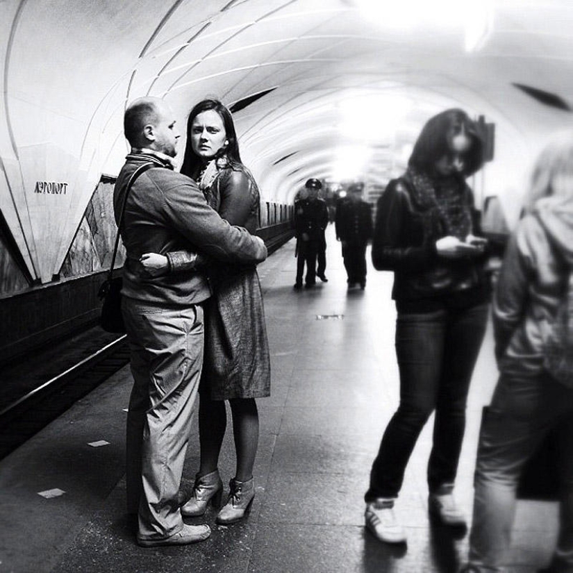 &quot;Pasajeros interesantes&quot; del metro de Moscú