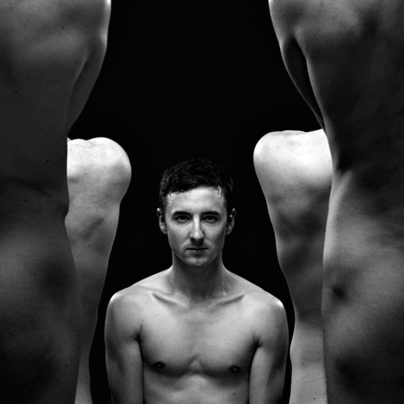 Patrones de borrado de personas desnudas por Olivier Valsecchi