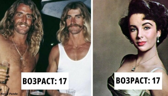 People post their old photos to prove that people used to grow up faster