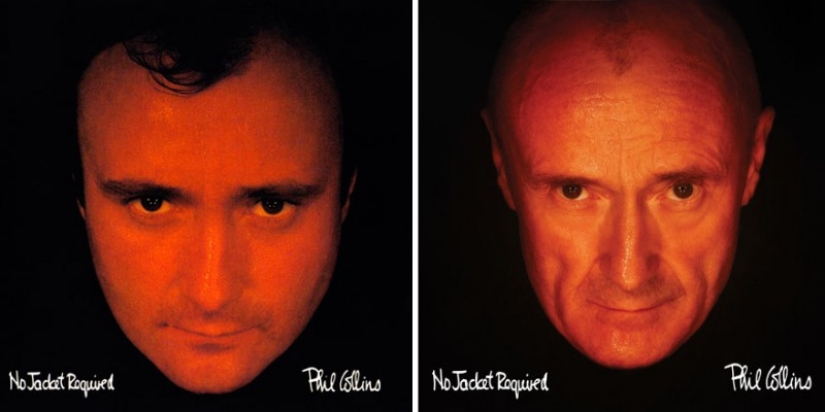 Phil Collins recreó las portadas de sus discos