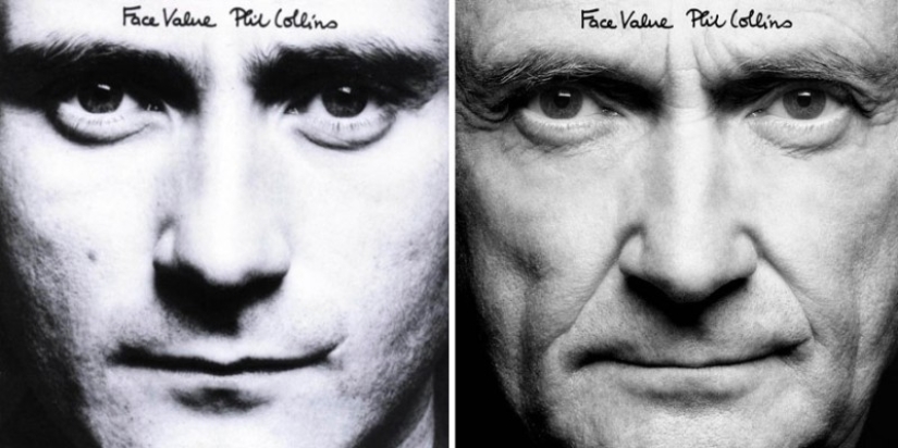 Phil Collins recreó las portadas de sus discos