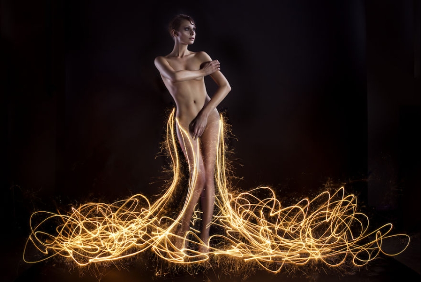Photo project "Garments made of sand, water, fire and wind"