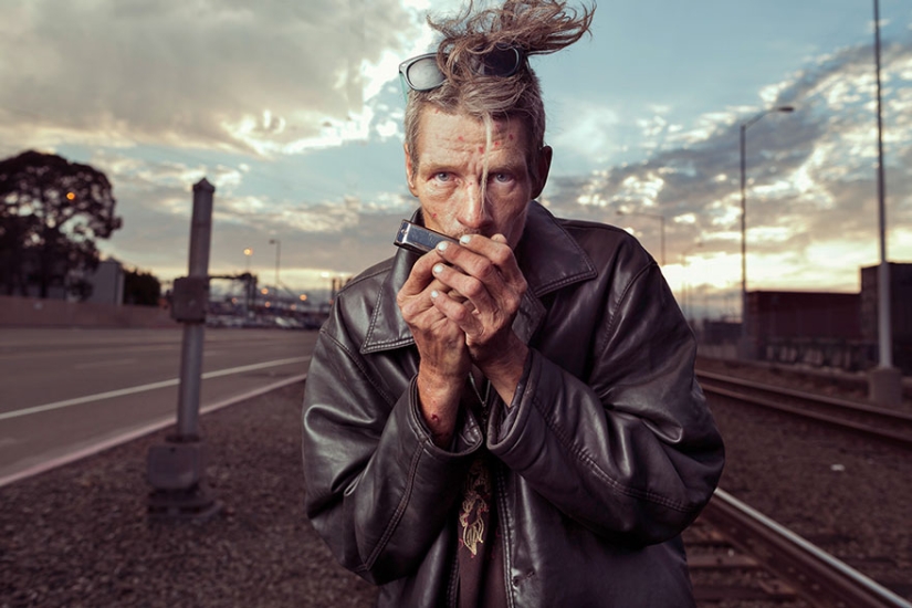 Photographer shows the homeless in a new light and reminds us that they are people too