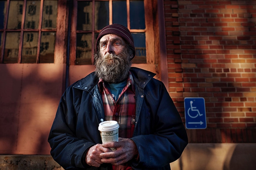 Photographer shows the homeless in a new light and reminds us that they are people too