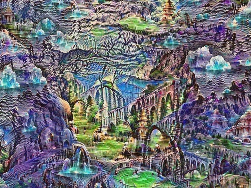 Pictures drawn by artificial intelligence created by Google