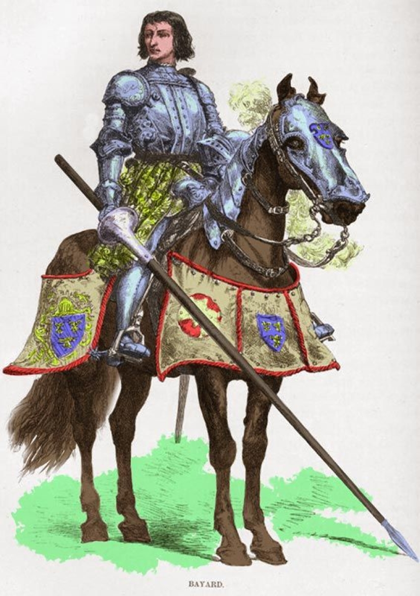 Pierre de Bayard - a knight without fear or reproach, who fought alone with an entire army