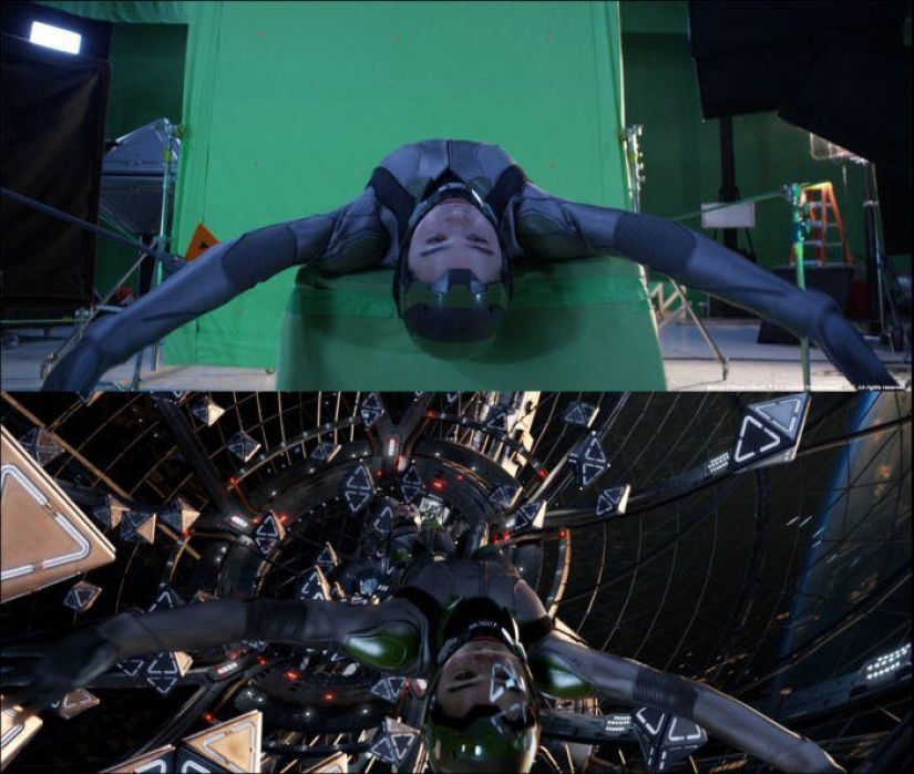 Playing against the backdrop of a green screen - how modern films are shot with special effects