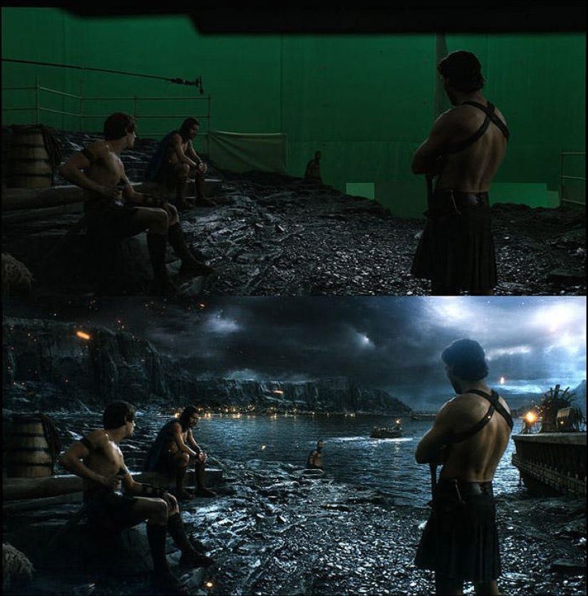 Playing against the backdrop of a green screen - how modern films are shot with special effects