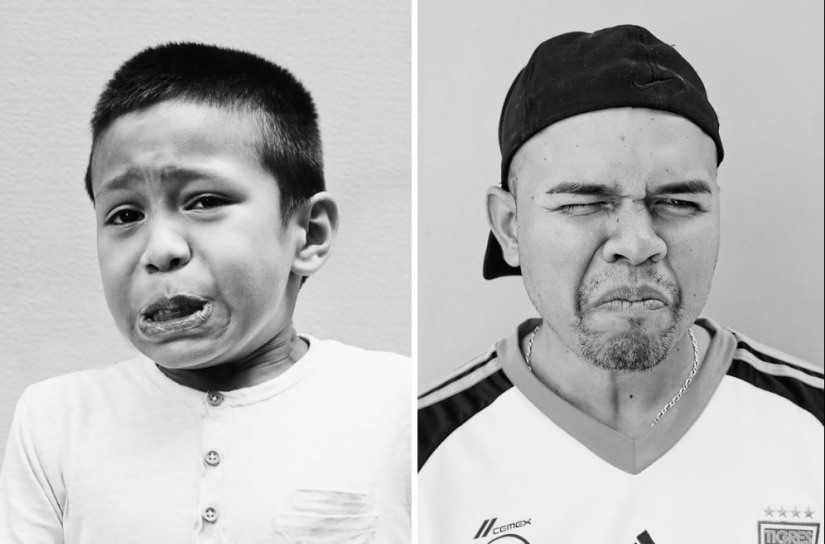 Poignant moment: portraits of people who have tasted the hottest pepper in the world