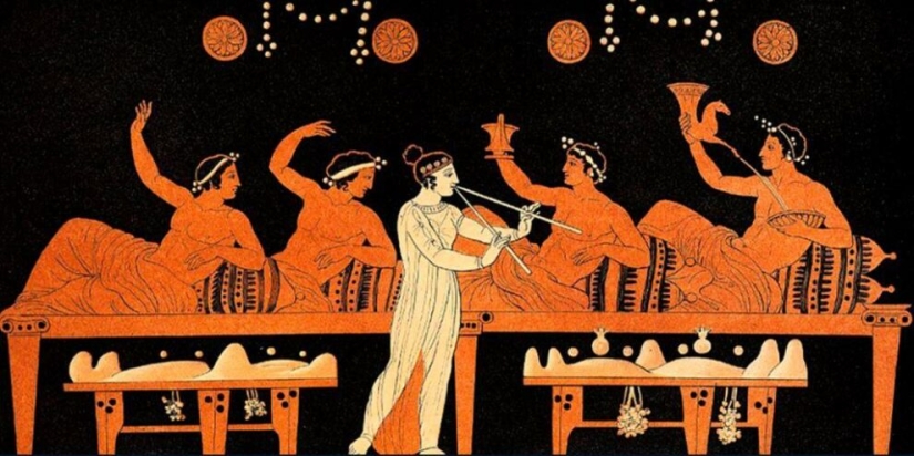 ¿Por qué los antiguos Romanos y Griegos comer acostado