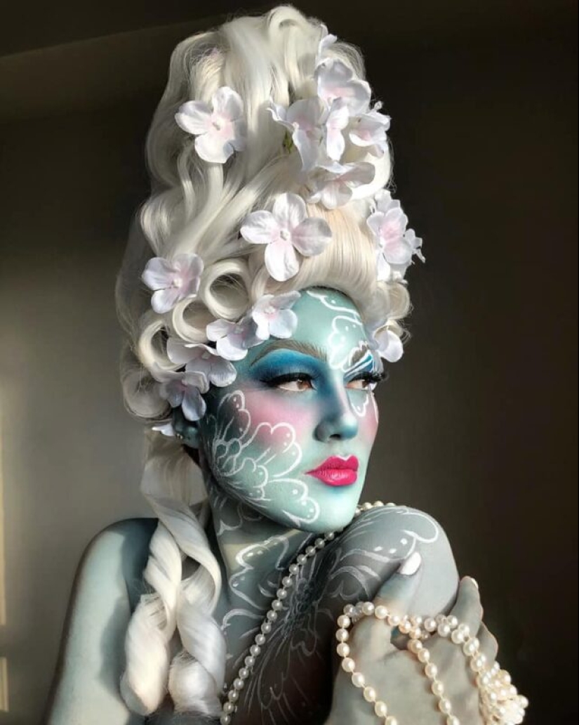 Porcelain fantasies of Brazilian makeup artist Julio Silveira