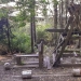 Power complex &quot;Pinocchio&quot;: Wooden rocking chair in the forest