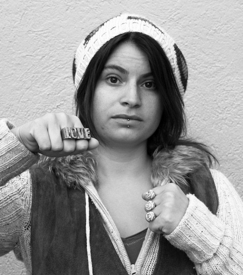 Powerful photos of what girls wear to protect themselves